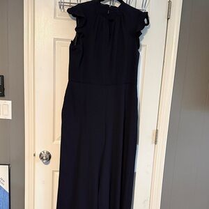 Julia Jordan Navy Sleeveless wide leg jump suit